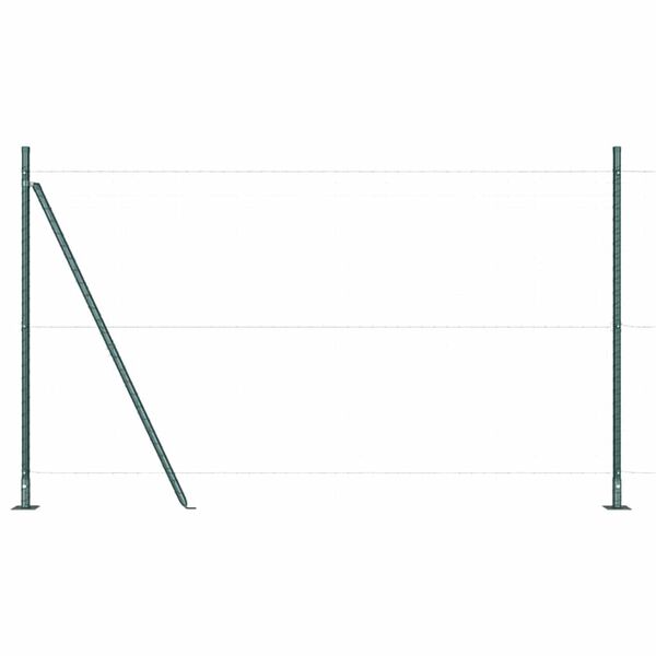 vidaXL Stâlp de gard. 26 pcs Gri 3,2 x 3,2 x 88,5 cm