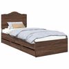 vidaXL Cadru de pat cu sertar Stejar maro 90 x 200 cm Lemn Ingineresc