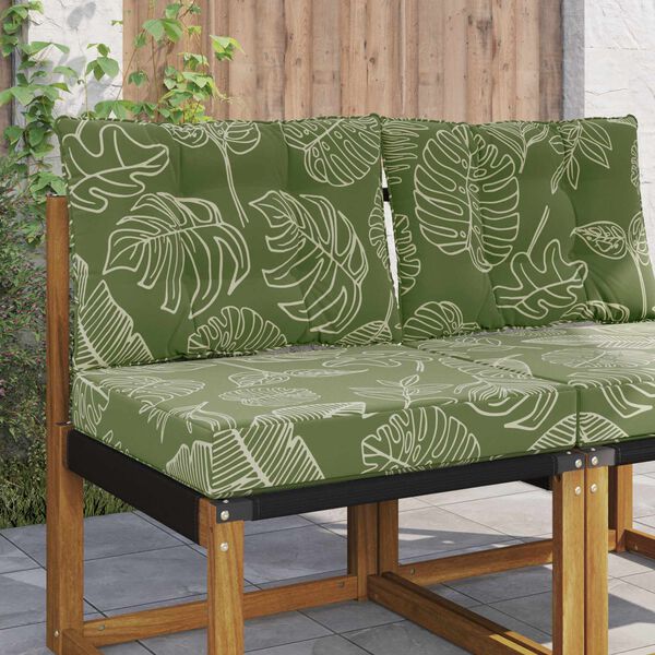 vidaXL Perna pentru canapea de exterior 2 pcs Design cu frunze
