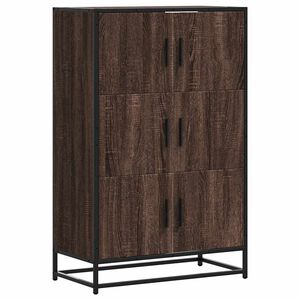 vidaXL Dulapuru stejar maro 68x35x106,5 cm lemn și metal prelucrat