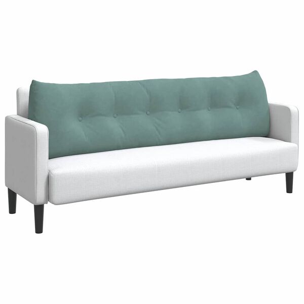 vidaXL Perna pentru spate Verde Mării 180 x 24 x 50 cm Catifea
