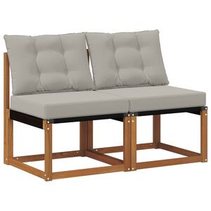 vidaXL 2 Bucată Canapea centrală pentru exterior