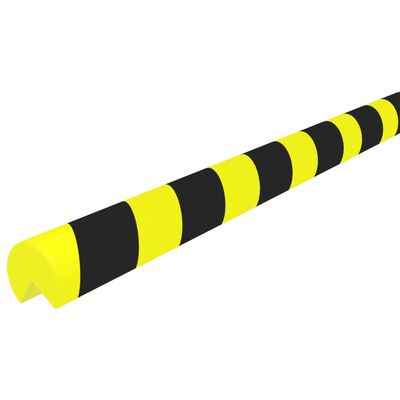 vidaXL Protecție de colț, galben și negru, 4x4x104 cm, PU