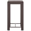 vidaXL Set mobilier bar de grădină cu perne, 5 piese, maro, poliratan