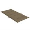 vidaXL Perne scaun cu spătar mic 2 buc. melanj taupe 100x50x4cm textil