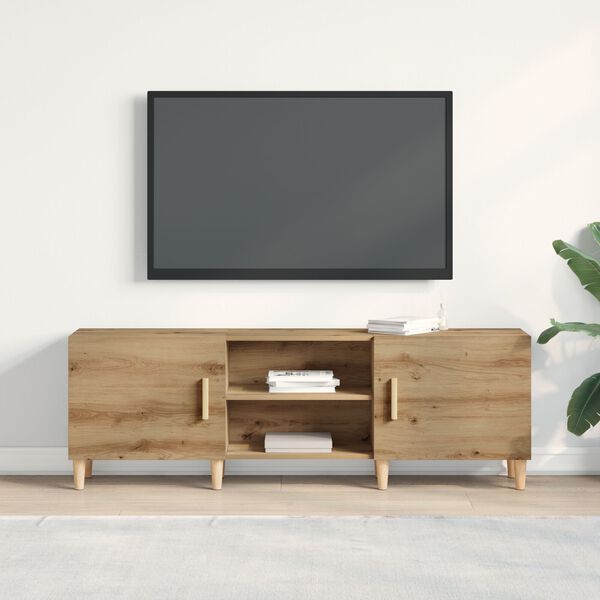 vidaXL Cabinet TV stejar artizanal 150 x 30 x 50 cm Lemn compozit