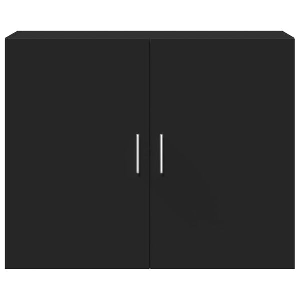 vidaXL Dulap de perete, negru, 80x42,5x64 cm, lemn compozit