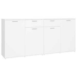 vidaXL Servantă, alb, 160x36x75 cm, lemn prelucrat