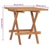 vidaXL Set mobilier exterior pliabil cu perne, 3 piese, lemn masiv tec