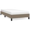 vidaXL Cadru de pat fără saltea Taupe 90x190 cm Stofa