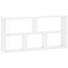 vidaXL Raft de perete Alb 102 x 17 x 50 cm Lemn prelucrat