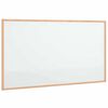 vidaXL Tablă albă magnetică cu ramă din lemn masiv de pin 100x55 cm