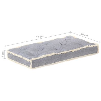 vidaXL Pernă pentru canapea din paleți, antracit, 73 x 40 x 7 cm
