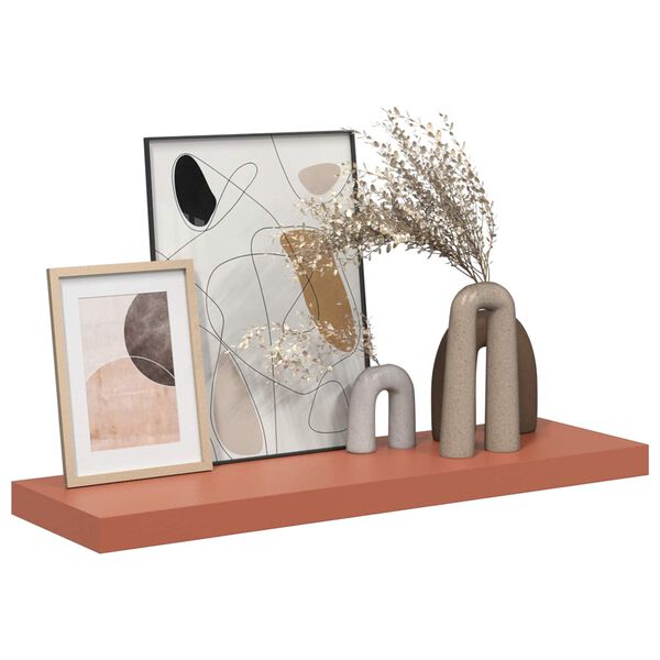 vidaXL Raft de perete Pe perete Roșu 90 x 23,5 x 4 cm Lemn compozit