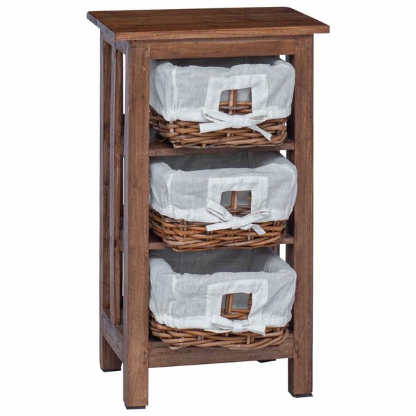 vidaXL Masă laterală Maro Lemn masiv de mahon