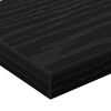 vidaXL Raft pentru cărți 4 pcs Negru 60 x 10 x 1,5 cm Lemn compozit