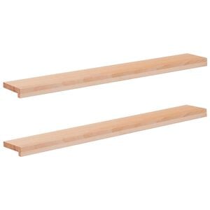 vidaXL Pervazuri 2 buc. natural 120 x 15 x 2 cm Lemn de fag masiv