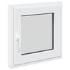 vidaXL Fereastră pentru subsol RISOR 50 x 50 cm PVC și Sticlă Alb