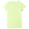 Tricou pentru copii, galben neon, 128