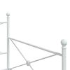 vidaXL Pat de zi cu șaia fără saltea Alb 107x203 cm Oțel
