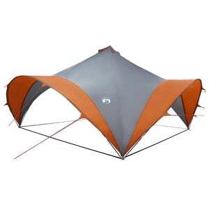 vidaXL Cort pentru Petreceri Gri și Portocalie 500 x 500 x 352 cm