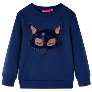vidaXL Bluzon pentru copii, bleumarin, 116