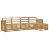 vidaXL Set de canapele de exterior 5 pcs Alb 257 x 122,5 x 73 cm