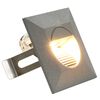 vidaXL Lămpi de perete LED de exterior, 6 buc., argintiu, 2 W, pătrat