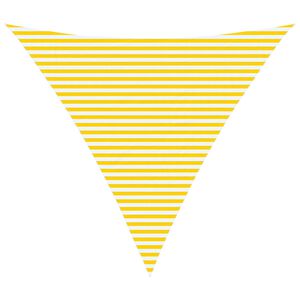 vidaXL P&acirc;nză de umbră Galben și alb 6 x 6 x 6 m 100% poliester Oxford