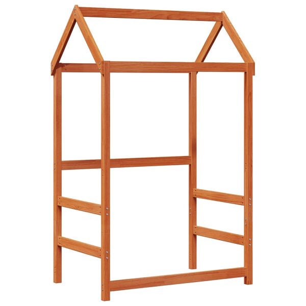 vidaXL Set de Pat pentru Zi Maro Ceară 90 x 200 cm Lemn masiv de pin