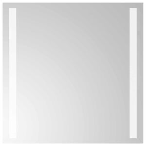 vidaXL Oglindă de baie cu LED Transparent 40 x 40 cm sticlă securizată