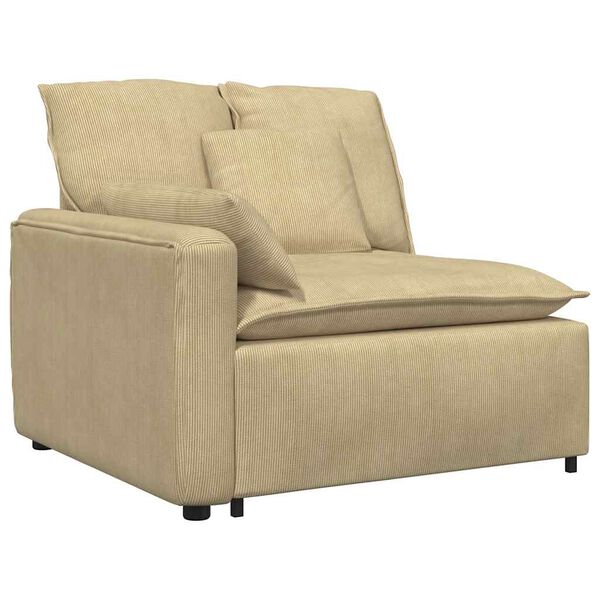 vidaXL Canapea modulară cu perne, gri-verzui, țesătură velur