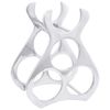 vidaXL Raft pentru vin Argintiu 32 x 14 x 37.5 cm Aluminiu