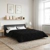 vidaXL Duvet complet pe tot parcursul anului Patos Negru 200 x 220 cm
