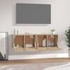 vidaXL Dulapuri TV de perete 2 buc. stejar sonoma 60x36,5x35 cm lemn