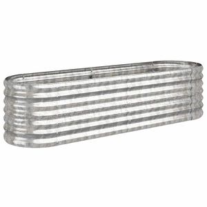 vidaXL Strat &icirc;nălțat grădină 152x40x36 cm oțel galvanizat