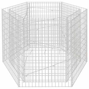 vidaXL Strat &icirc;nălțat gabion hexagonal, 160 x 140 x 100 cm