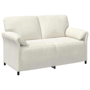 vidaXL Canapea cu 2 locuri Crem 158 x 83 x 95 cm Catifea