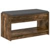 vidaXL Bancă pentru hol Stejar Afumat 83 x 38 x 45 cm