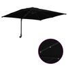 vidaXL Parasol de Grădină Negru 248.5 x 247.5 x 160 cm țesătură
