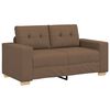 vidaXL Canapea extensibilă maro 160x77x82 cm, material textil