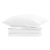 vidaXL Duvet 2 &icirc;n 1 cu pernă 2 buc. Alb Pene de rață
