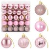 vidaXL Set de globuri de Crăciun 100 buc. Roz 4 cm Polistiren