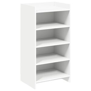 vidaXL Dulap pentru pantofi Alb 48 x 36 x 92 cm Lemn prelucrat