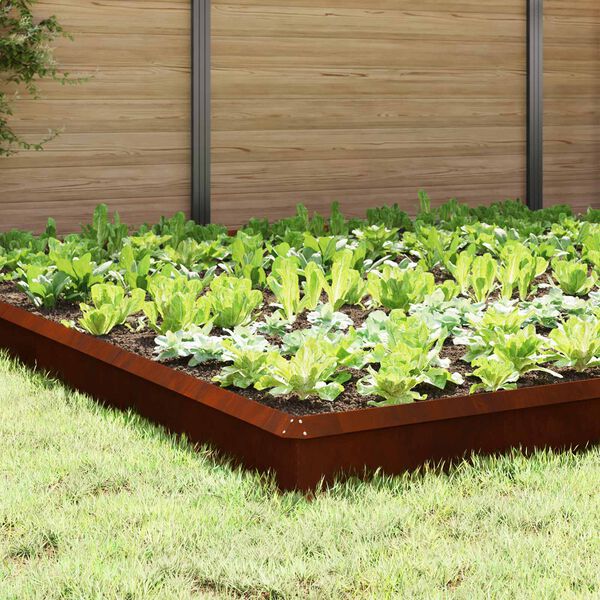 vidaXL Garduri pentru melci 20 pcs Ruginit