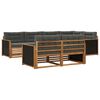 vidaXL Set de canapele de exterior 7 buc. Natural și Antracit