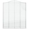 vidaXL Coșuri gabion arcuite,3 buc., 200x30x220/240cm, fier galvanizat