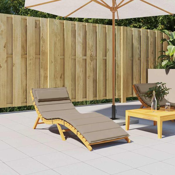 vidaXL Pernă de șezlong, gri taupe, 180x60x4 cm, textil Oxford