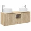 vidaXL Set dulap baie 3 buc. Stejar Sonoma 49,5 x 44,5 x 66 cm