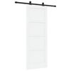 vidaXL Ușă glisantă ORKDAL 78 x 202 cm Lemn prelucrat Alb și negru